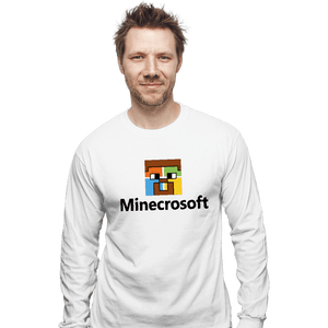 Shirts Long Sleeve Shirts, Unisex / Small / White Minecrosoft