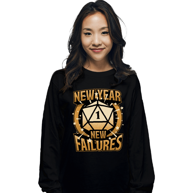 Secret_Shirts Long Sleeve Shirts, Unisex / Small / Black New Year More Failures