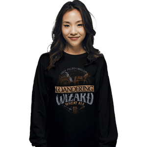 Shirts Long Sleeve Shirts, Unisex / Small / Black Wandering Wizard Wheat Ale
