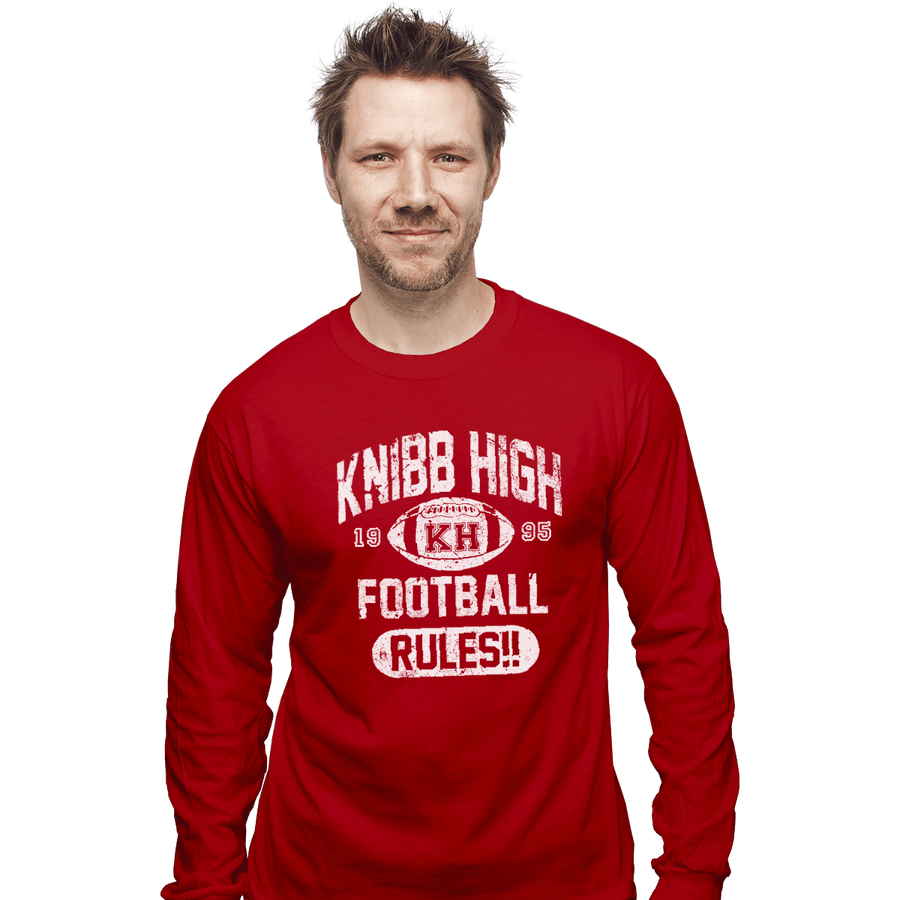 Shirts Long Sleeve Shirts, Unisex / Small / Red Knibb High Football Rules