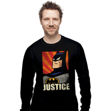 Load image into Gallery viewer, Shirts Long Sleeve Shirts, Unisex / Small / Black Bat Justice
