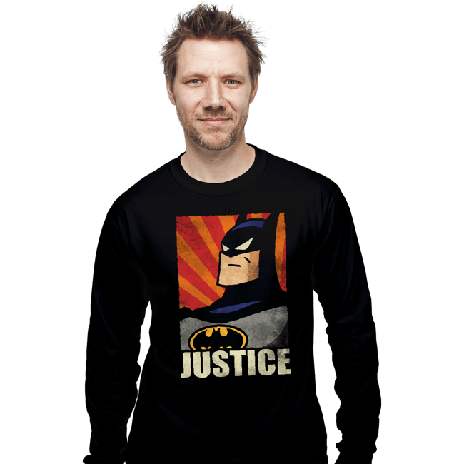 Shirts Long Sleeve Shirts, Unisex / Small / Black Bat Justice