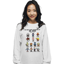 Load image into Gallery viewer, Daily_Deal_Shirts Long Sleeve Shirts, Unisex / Small / White The Timey Wimey Adventures of the Doctor
