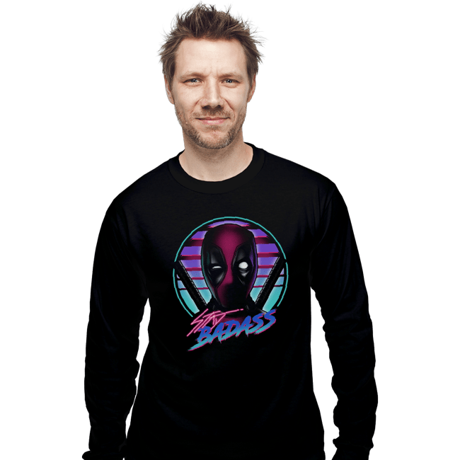 Daily_Deal_Shirts Long Sleeve Shirts, Unisex / Small / Black Stay Badass