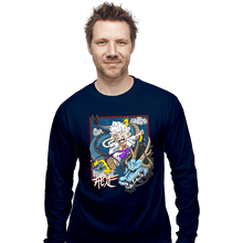 Load image into Gallery viewer, Secret_Shirts Long Sleeve Shirts, Unisex / Small / Navy Dragon Fight
