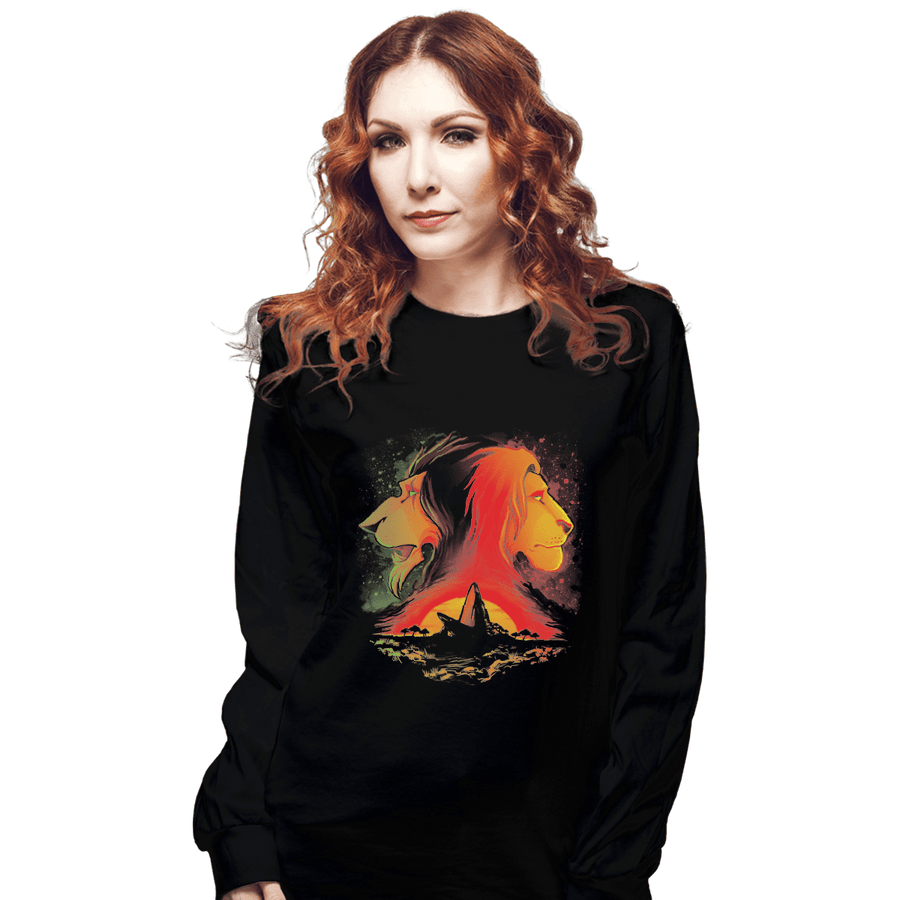 Shirts Long Sleeve Shirts, Unisex / Small / Black The Pride Rock