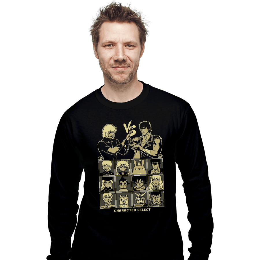 Shirts Long Sleeve Shirts, Unisex / Small / Black Old School Anime