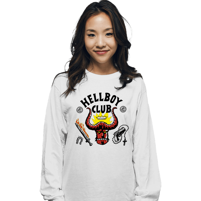 Daily_Deal_Shirts Long Sleeve Shirts, Unisex / Small / White HB Club