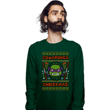 Load image into Gallery viewer, Shirts Long Sleeve Shirts, Unisex / Small / Forest Donatello Christmas
