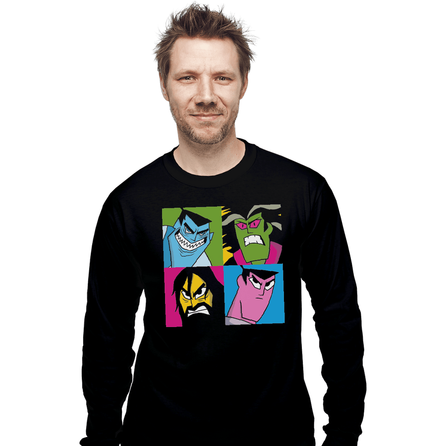 Shirts Long Sleeve Shirts, Unisex / Small / Black Pop Samurai