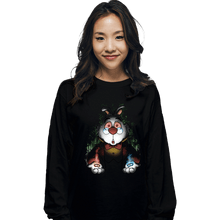 Load image into Gallery viewer, Daily_Deal_Shirts Long Sleeve Shirts, Unisex / Small / Black White Rabbit
