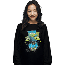 Load image into Gallery viewer, Shirts Long Sleeve Shirts, Unisex / Small / Black Alien Invasion
