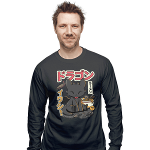 Shirts Long Sleeve Shirts, Unisex / Small / Charcoal Ramen Night