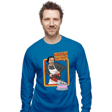 Load image into Gallery viewer, Shirts Long Sleeve Shirts, Unisex / Small / Sapphire Happy Birthday!
