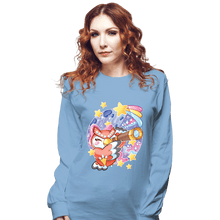 Load image into Gallery viewer, Shirts Long Sleeve Shirts, Unisex / Small / Powder Blue Animal Crossing - Celeste
