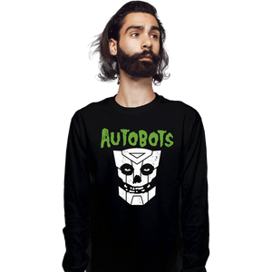 Secret_Shirts Long Sleeve Shirts, Unisex / Small / Black Punk Robot