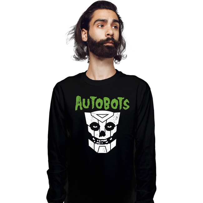 Secret_Shirts Long Sleeve Shirts, Unisex / Small / Black Punk Robot