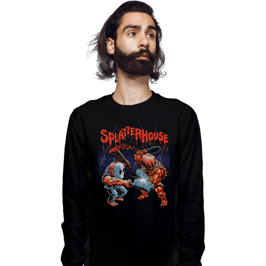Shirts Long Sleeve Shirts, Unisex / Small / Black Bloody Duel