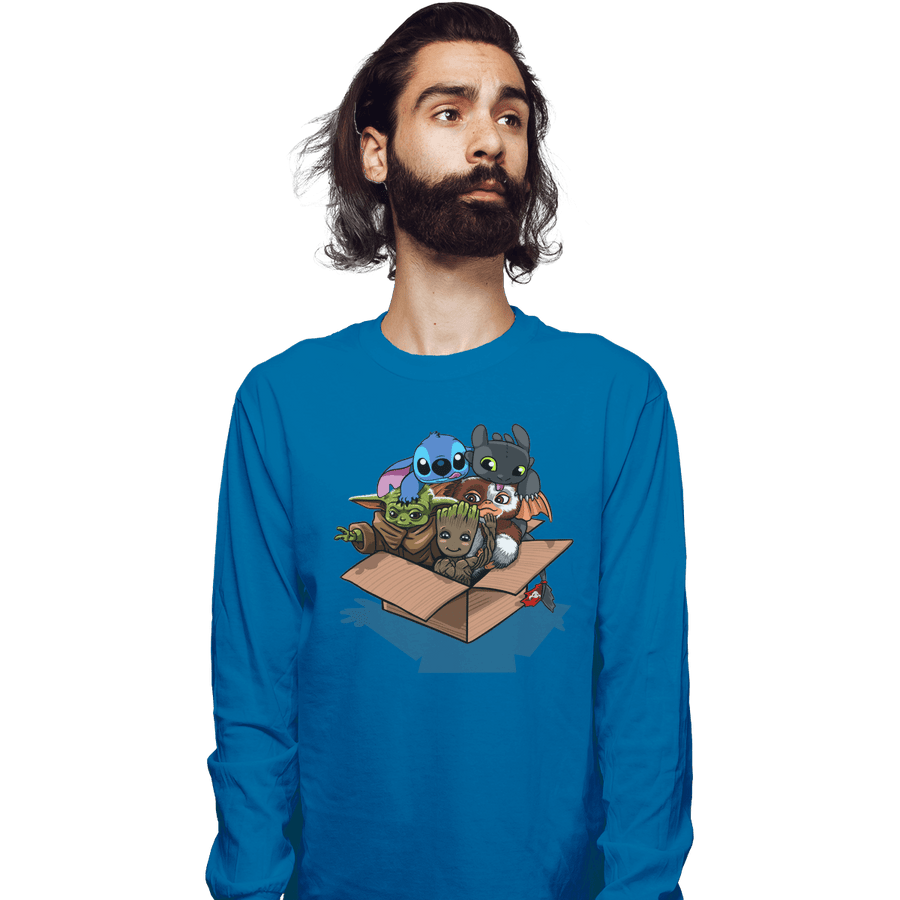 Shirts Long Sleeve Shirts, Unisex / Small / Sapphire Kawaii Full Team