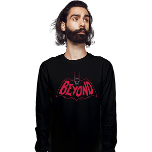 Secret_Shirts Long Sleeve Shirts, Unisex / Small / Black Bat Beyond Tee