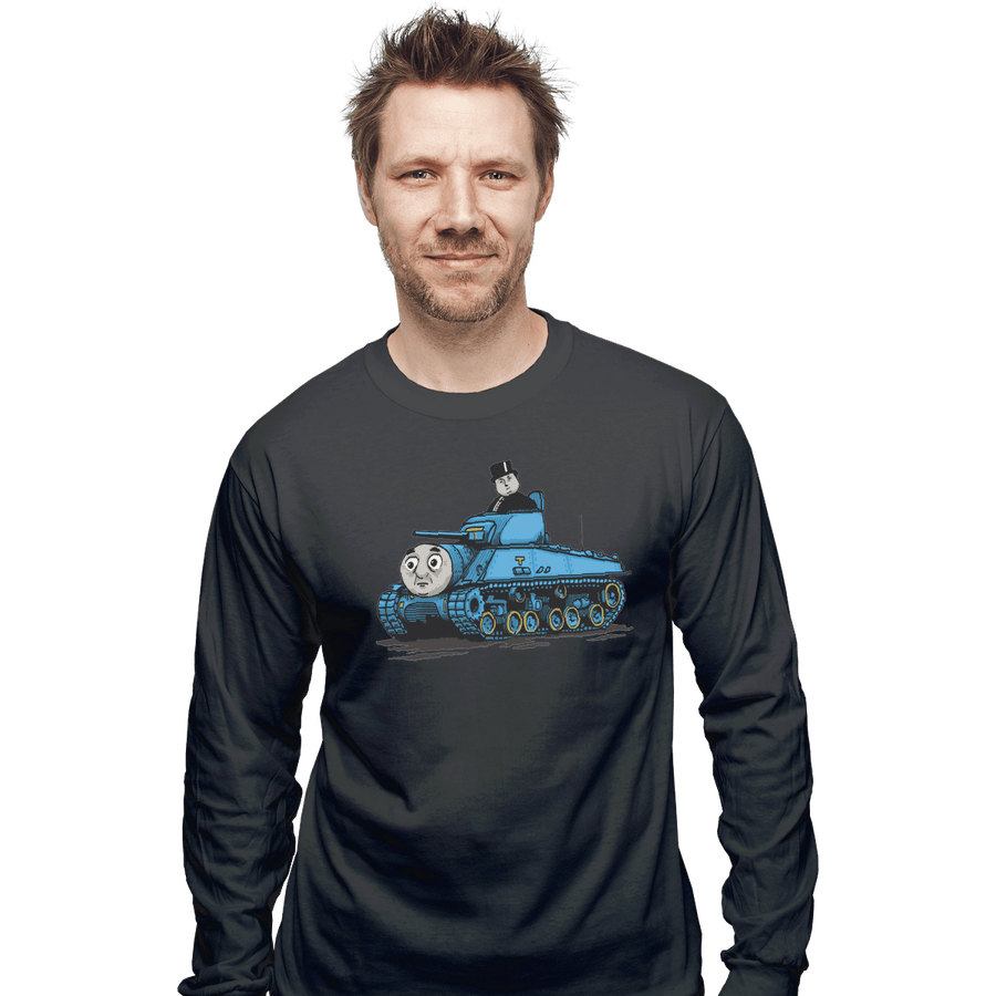 Shirts Long Sleeve Shirts, Unisex / Small / Charcoal Thomas The Tank
