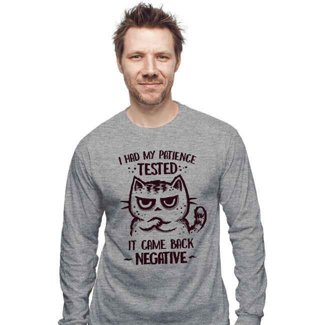 Daily_Deal_Shirts Long Sleeve Shirts, Unisex / Small / Sports Grey Patience Tested