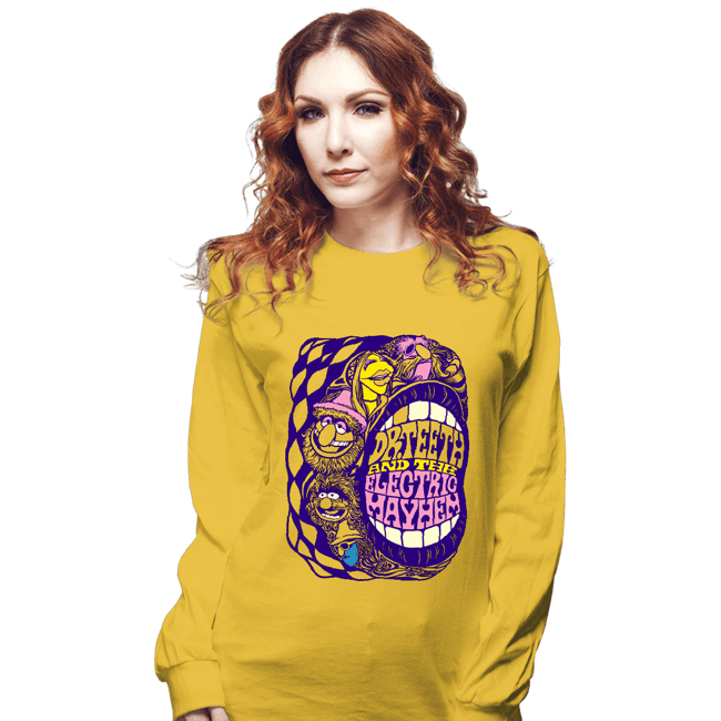 Daily_Deal_Shirts Long Sleeve Shirts, Unisex / Small / Gold The Electric Mayhem!