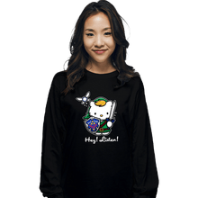 Load image into Gallery viewer, Shirts Long Sleeve Shirts, Unisex / Small / Black Hey Listen
