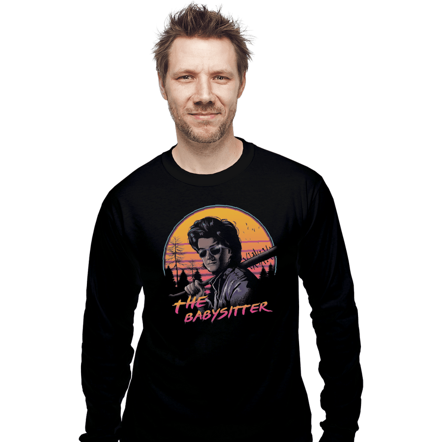 Shirts Long Sleeve Shirts, Unisex / Small / Black The Babysitter