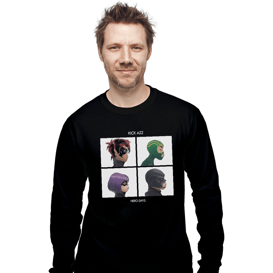 Shirts Long Sleeve Shirts, Unisex / Small / Black Kick Azz