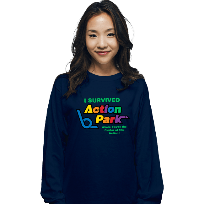 Secret_Shirts Long Sleeve Shirts, Unisex / Small / Navy Action Park Survivor