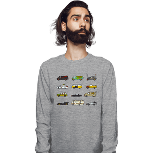 Secret_Shirts Long Sleeve Shirts, Unisex / Small / Sports Grey Iconic Cars & Vans