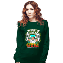 Load image into Gallery viewer, Shirts Long Sleeve Shirts, Unisex / Small / Forest Luisa&#39;s Gym (Green)
