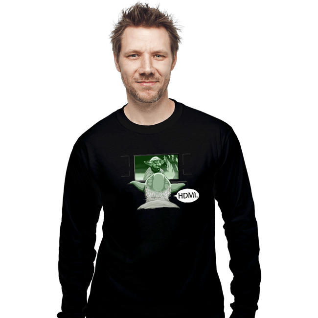 Shirts Long Sleeve Shirts, Unisex / Small / Black HDMI
