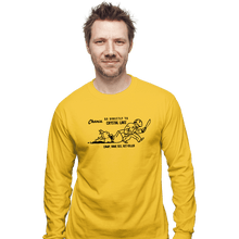 Load image into Gallery viewer, Daily_Deal_Shirts Long Sleeve Shirts, Unisex / Small / Gold Go To Camp Crystal Lake
