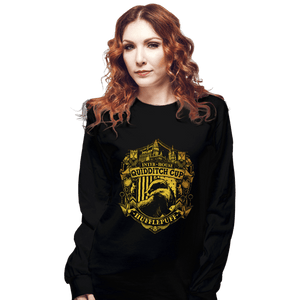 Sold_Out_Shirts Long Sleeve Shirts, Unisex / Small / Black Team Hufflepuff