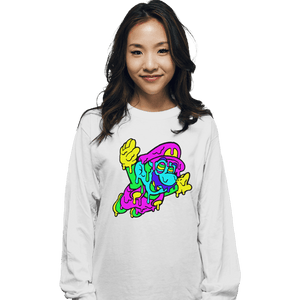 Secret_Shirts Long Sleeve Shirts, Unisex / Small / White Trip Mario