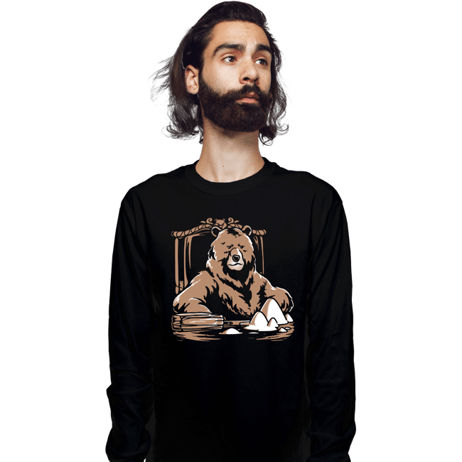Daily_Deal_Shirts Long Sleeve Shirts, Unisex / Small / Black Bearface