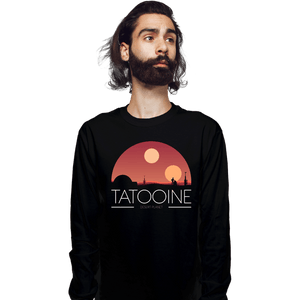 Shirts Long Sleeve Shirts, Unisex / Small / Black Desert Planet