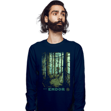 Load image into Gallery viewer, Shirts Long Sleeve Shirts, Unisex / Small / Navy Visit Endor
