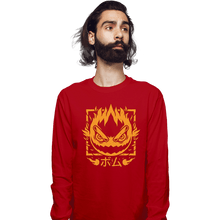 Load image into Gallery viewer, Shirts Long Sleeve Shirts, Unisex / Small / Red Fireball Bomb
