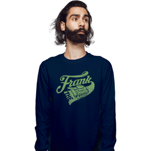 Shirts Long Sleeve Shirts, Unisex / Small / Navy Frank the Tank