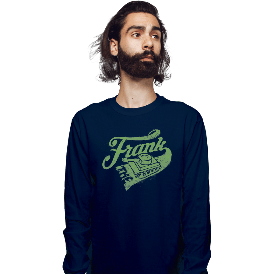 Shirts Long Sleeve Shirts, Unisex / Small / Navy Frank the Tank