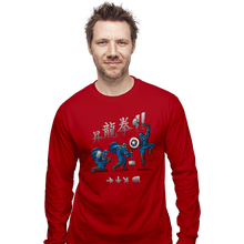 Load image into Gallery viewer, Secret_Shirts Long Sleeve Shirts, Unisex / Small / Red Captain Shoryuken!
