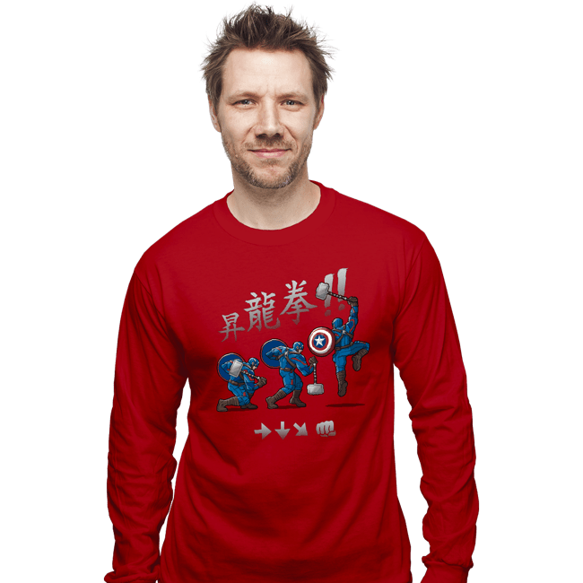 Secret_Shirts Long Sleeve Shirts, Unisex / Small / Red Captain Shoryuken!