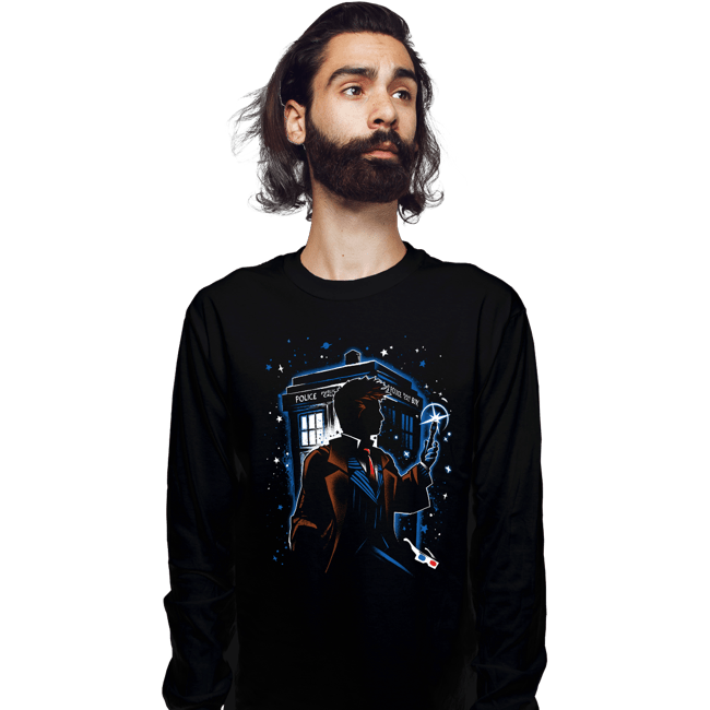 Secret_Shirts Long Sleeve Shirts, Unisex / Small / Black The Tenth Doctor