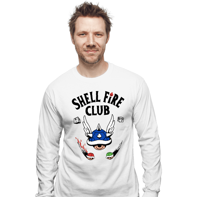 Secret_Shirts Long Sleeve Shirts, Unisex / Small / White Shellfire Club