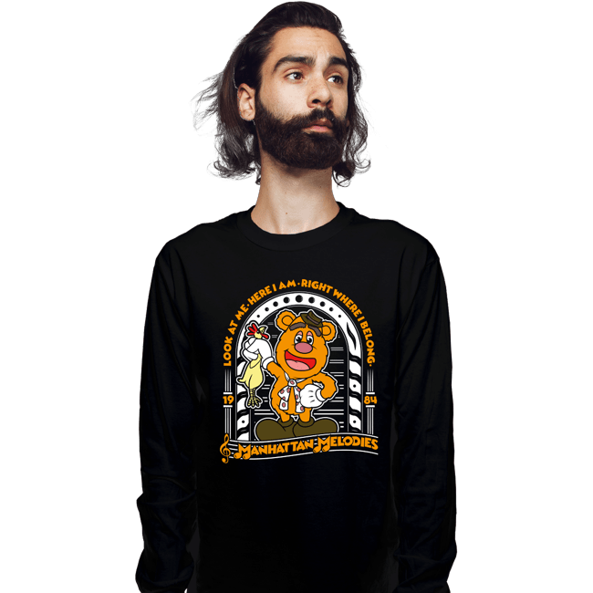 Shirts Long Sleeve Shirts, Unisex / Small / Black Fozzie Melodies