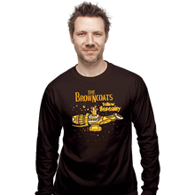 Load image into Gallery viewer, Daily_Deal_Shirts Long Sleeve Shirts, Unisex / Small / Dark Chocolate Yellow Serenity

