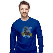 Load image into Gallery viewer, Shirts Long Sleeve Shirts, Unisex / Small / Royal Blue Boba And Fennec
